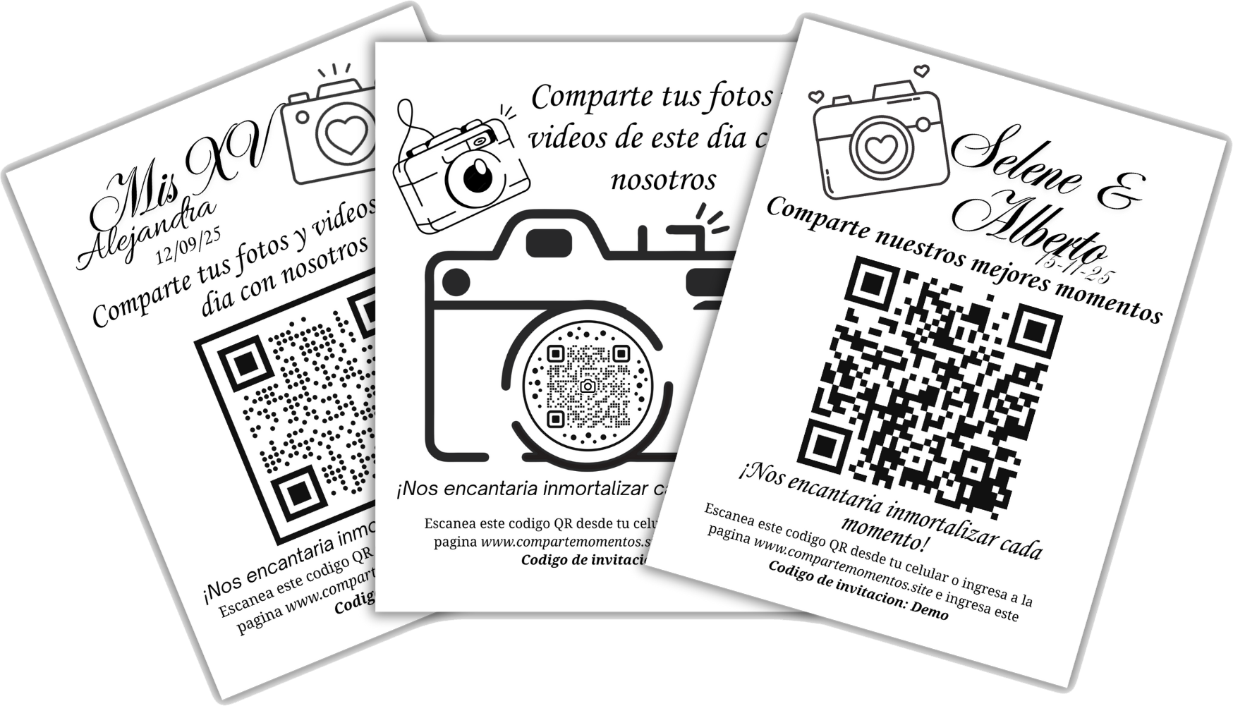 Código QR de ejemplo para XV años